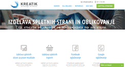 Desktop Screenshot of kreatik.si