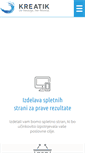 Mobile Screenshot of kreatik.si