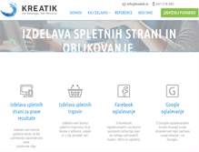 Tablet Screenshot of kreatik.si